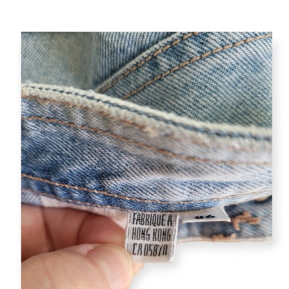 Esprit vintage 80s/90s 100% cotton denim miniskirt in size XS - Picture 6 of 8